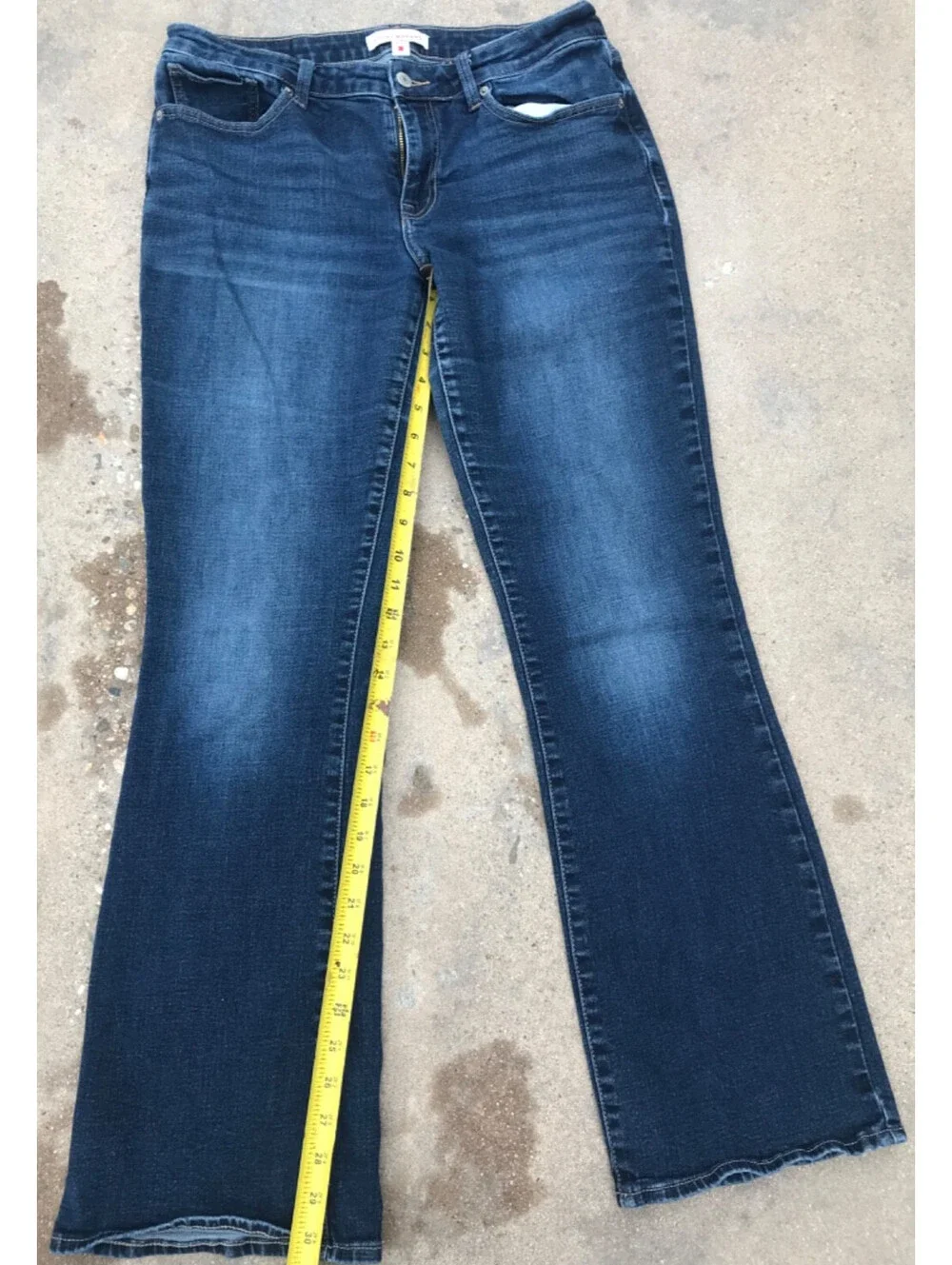 Lucky Brand Womens Lolita Boot Cut Blue Jeans 14/32R Stretch Cowgirl Lite Fading